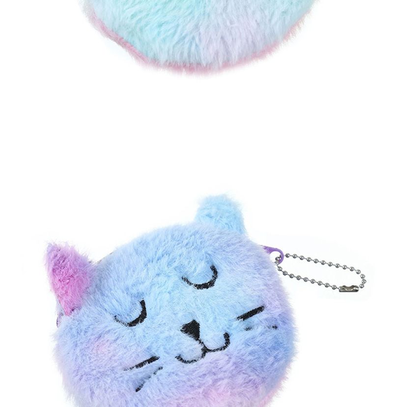 Fashion Smiling Color Cartoon Cat Plush Purse,Wallet