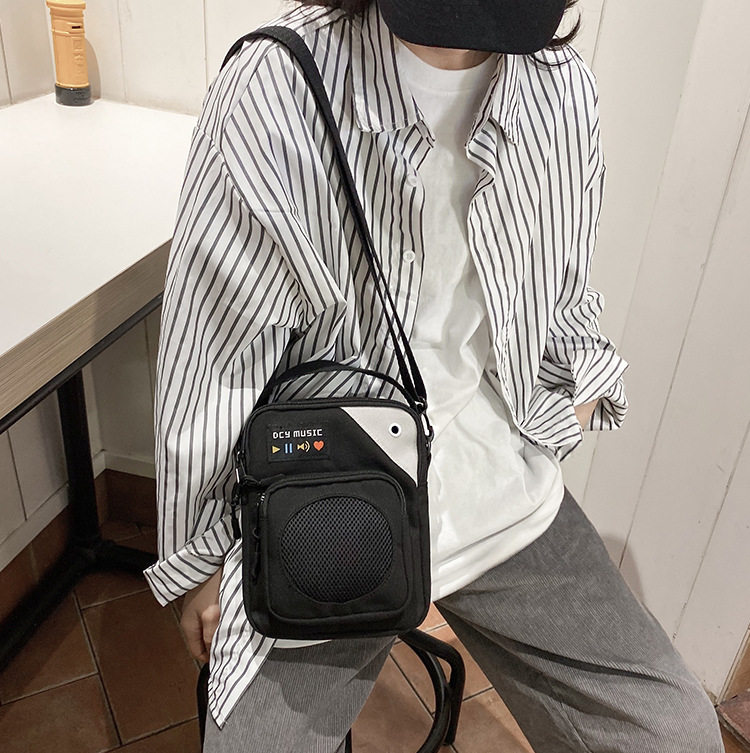 Fashion White Radio Canvas Messenger Bag,Shoulder bags