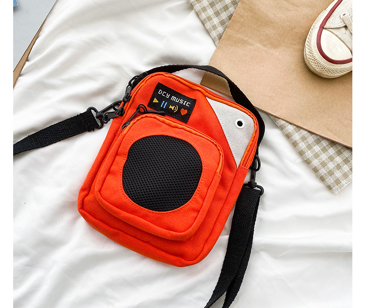 Fashion Red Radio Canvas Messenger Bag,Shoulder bags