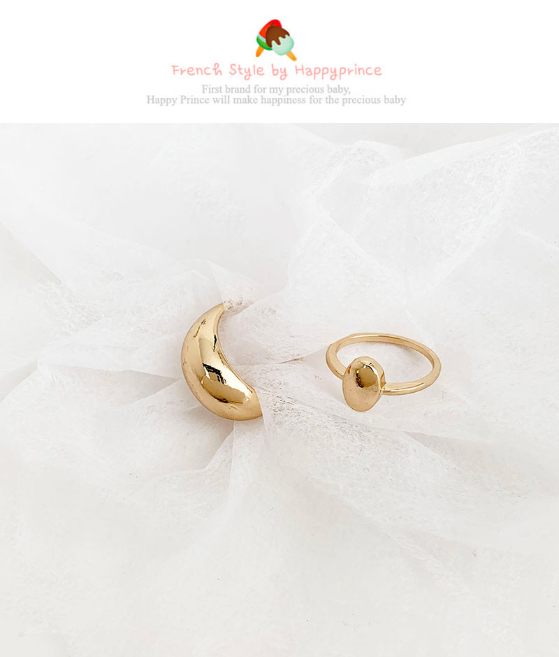 Fashion Gold Alloy Geometric Oval Ring,Fashion Rings