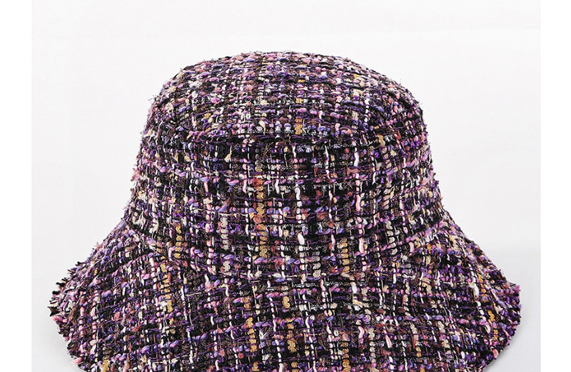 Fashion Purple Ruffled Bonsai,Sun Hats