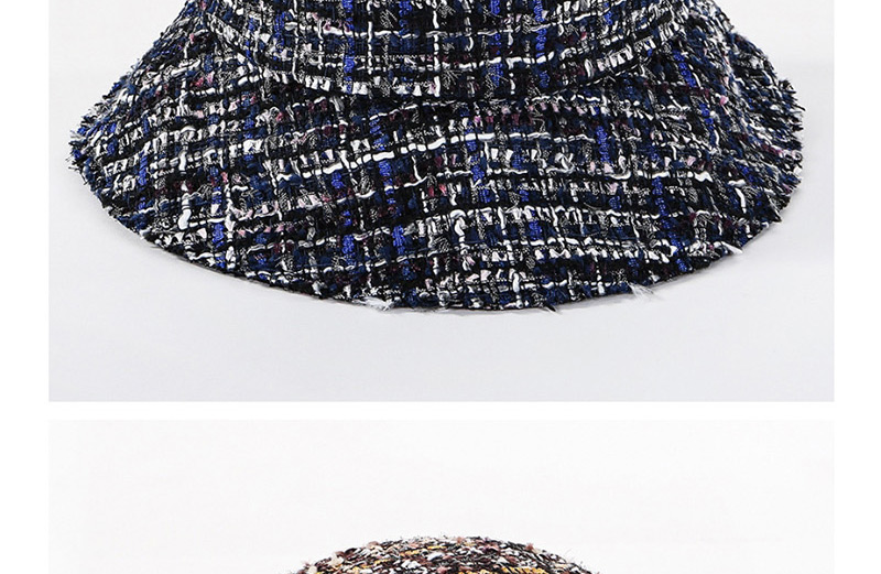 Fashion Navy Ruffled Bonsai,Sun Hats