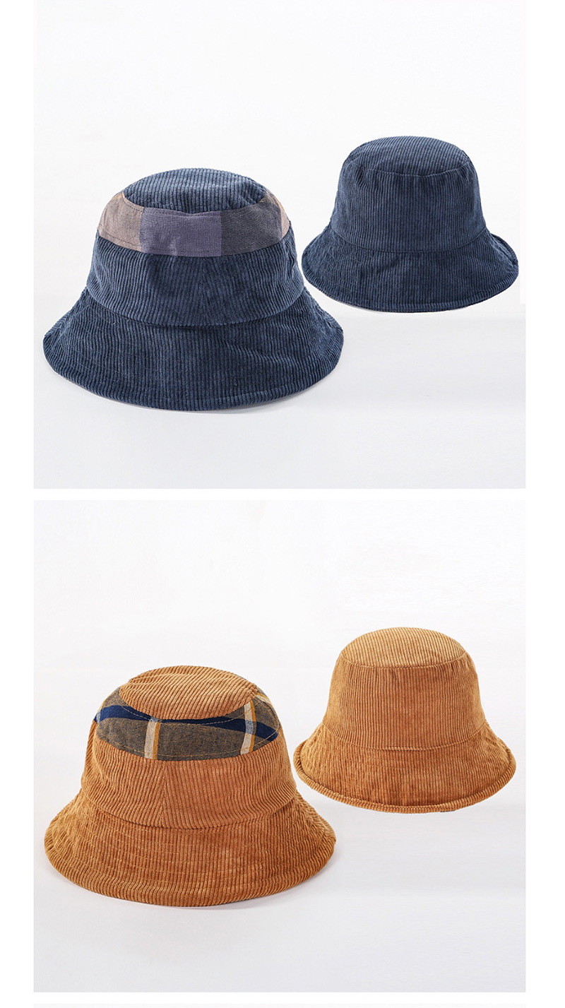 Fashion Navy Double-sided Wear Fishing Color Matching Basin Cap,Sun Hats