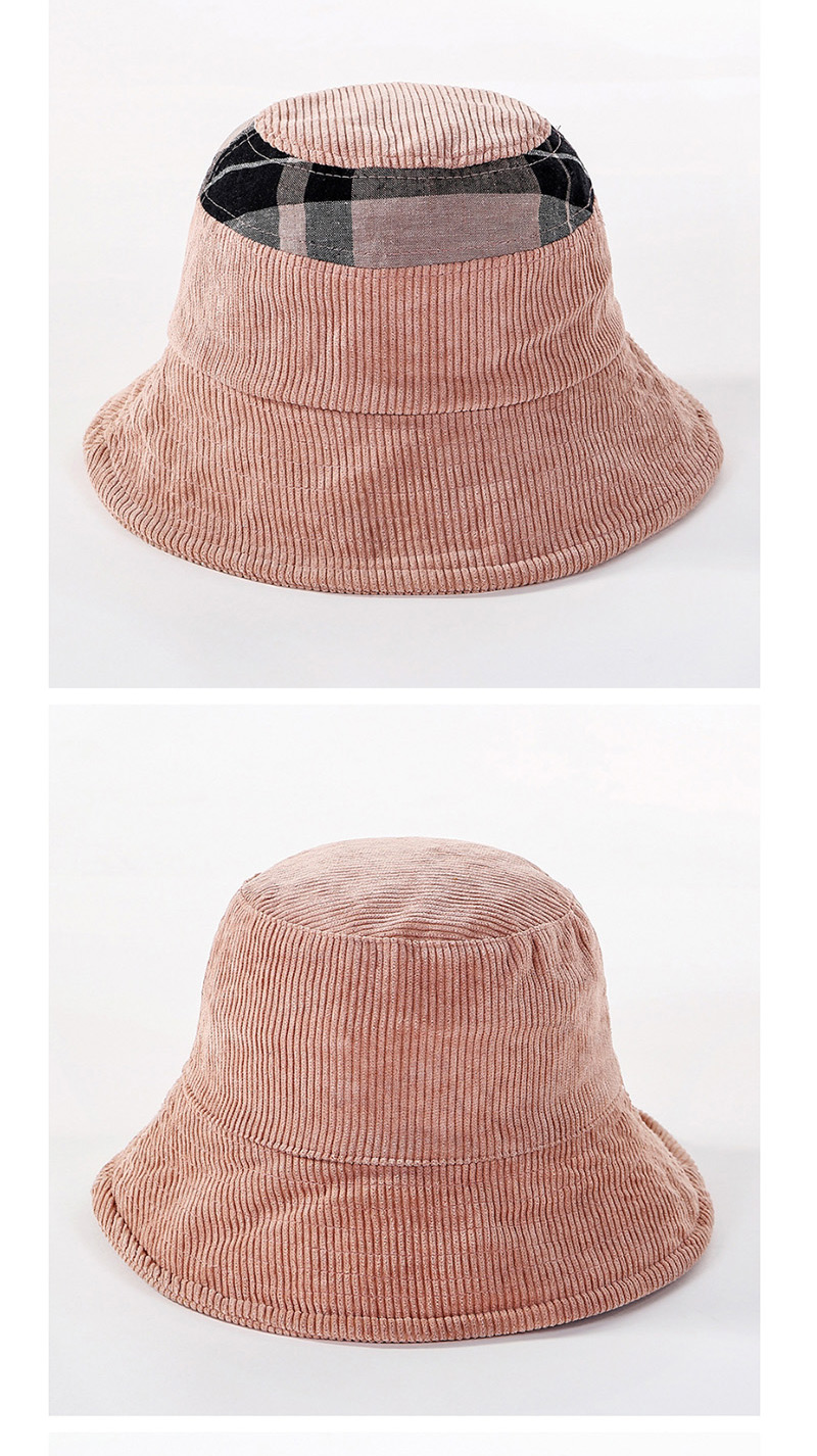 Fashion Pink Double-sided Wear Fishing Color Matching Basin Cap,Sun Hats
