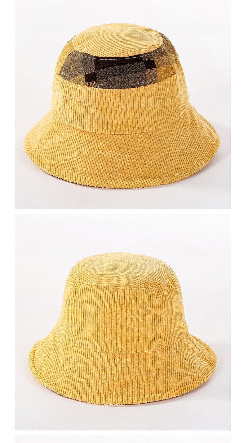 Fashion Khaki Double-sided Wear Fishing Color Matching Basin Cap,Sun Hats