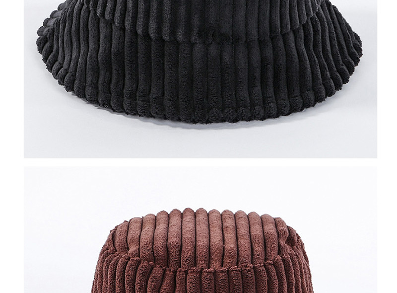 Fashion Coffee Color Corduroy Basin Cap,Sun Hats