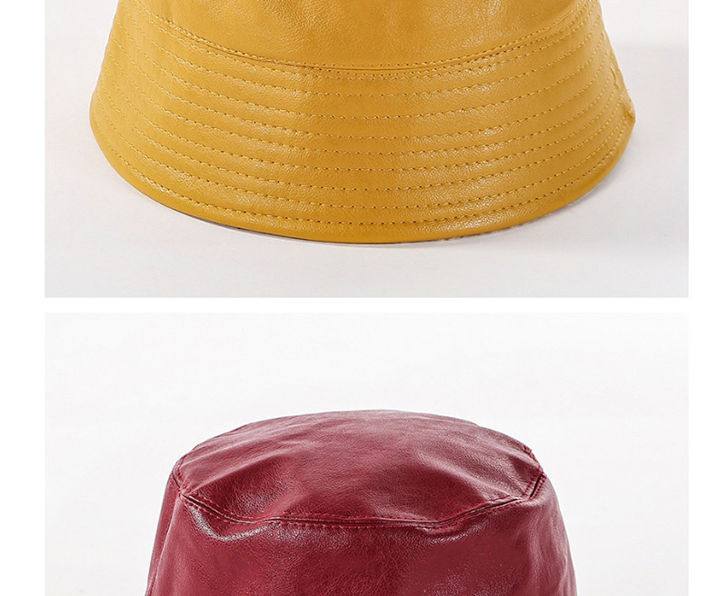 Fashion Yellow Double-sided Woolen Cap,Sun Hats