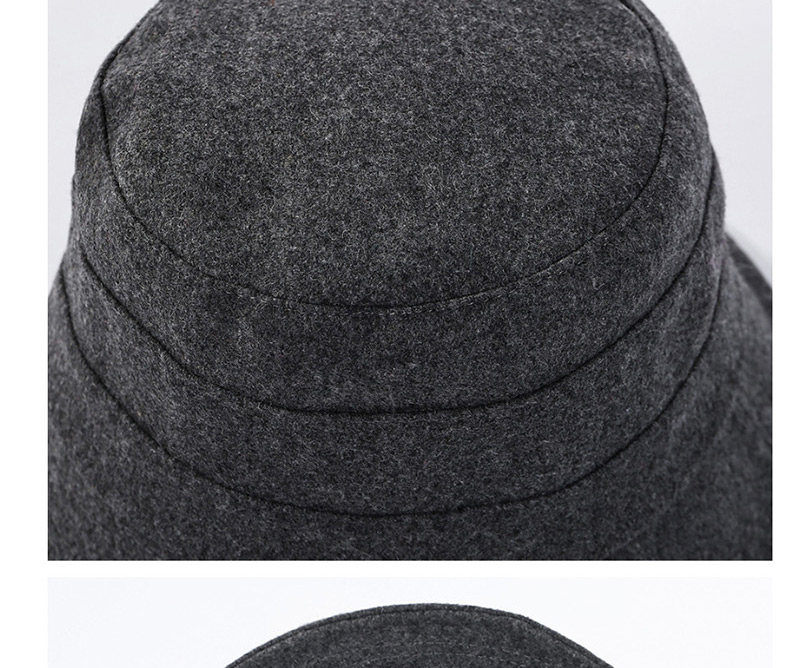 Fashion Gray Solid Color Wide Visor,Sun Hats