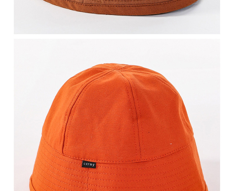 Fashion Orange Red Cotton Fisherman Hat,Sun Hats