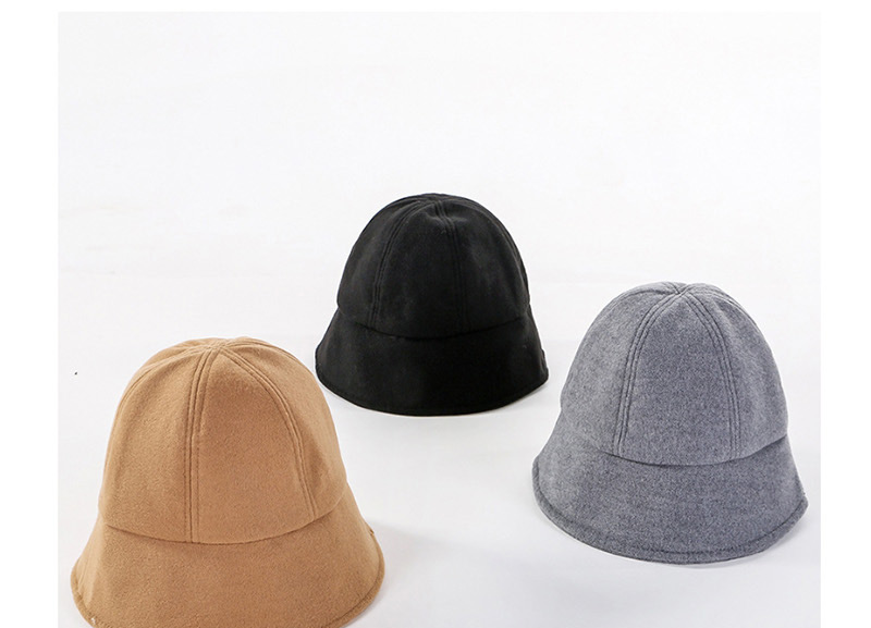 Fashion Gray Wool Fisherman Hat,Sun Hats