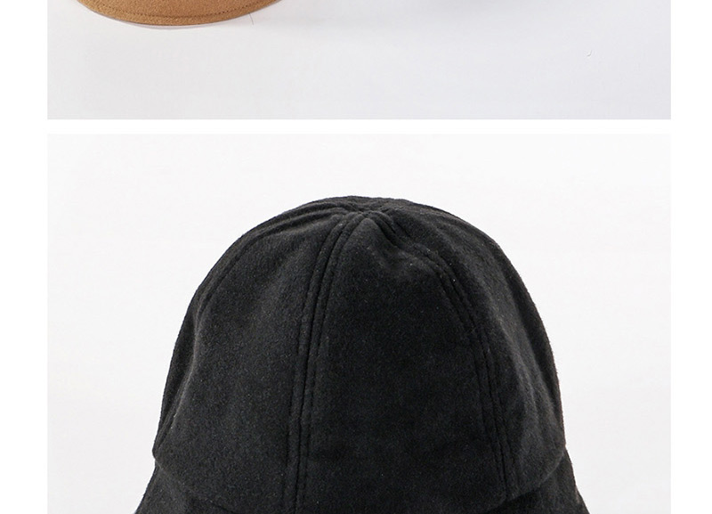 Fashion Black Wool Fisherman Hat,Sun Hats