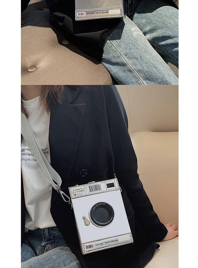 Fashion Black Camera Box Shoulder Messenger Bag,Shoulder bags