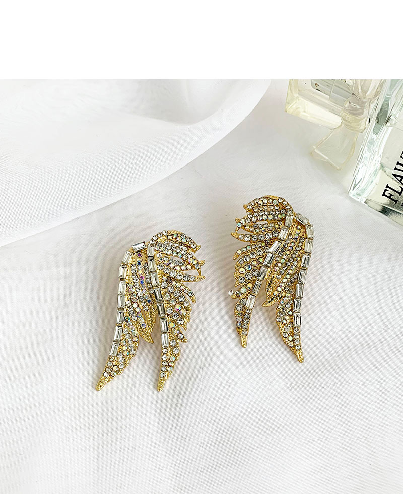 Fashion Gold Alloy Diamond Stud Earrings,Stud Earrings