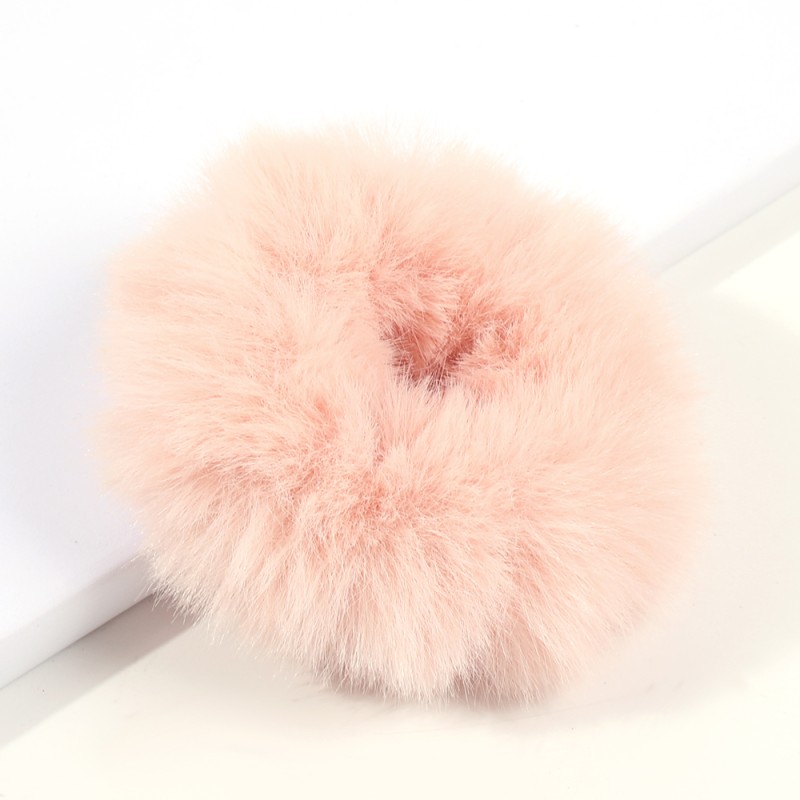 Fashion Dark Pink Mink Hair Accessories,Hair Ring