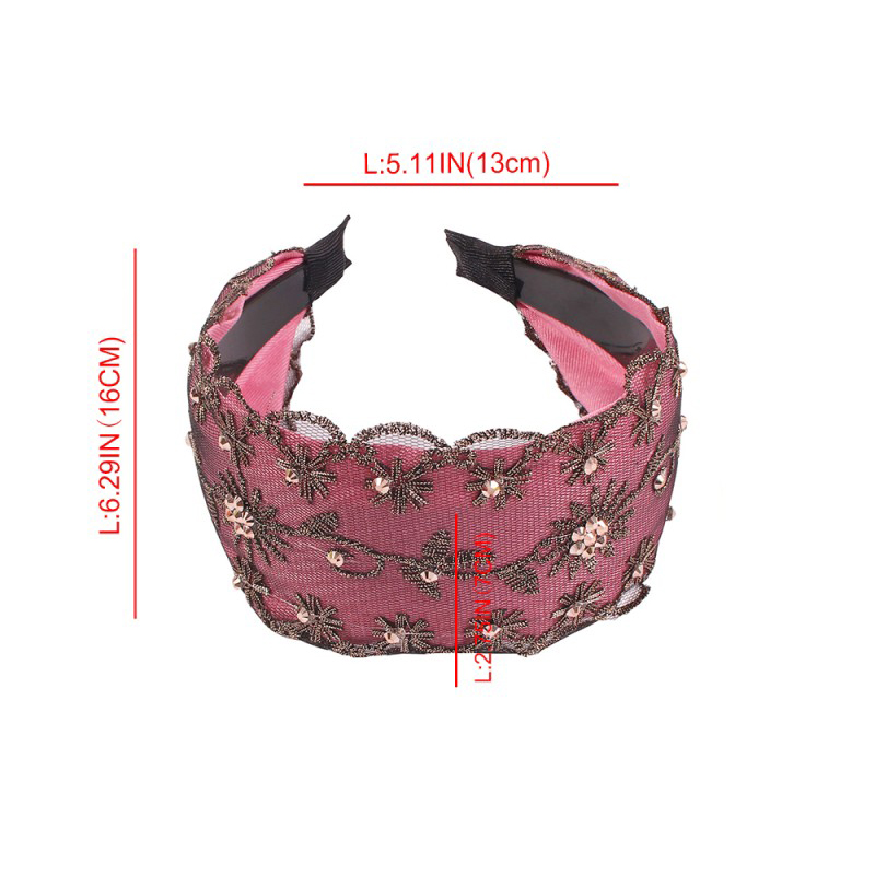 Fashion Red Wine Fabric Lace Flower Headband,Head Band