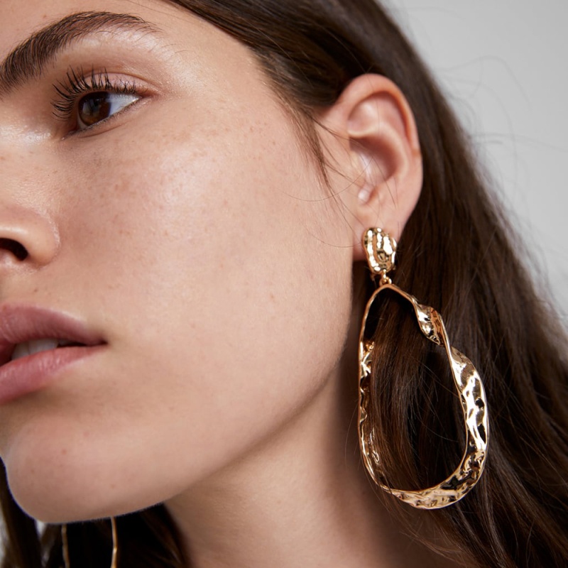 Fashion Gold Alloy Geometric Earrings,Drop Earrings