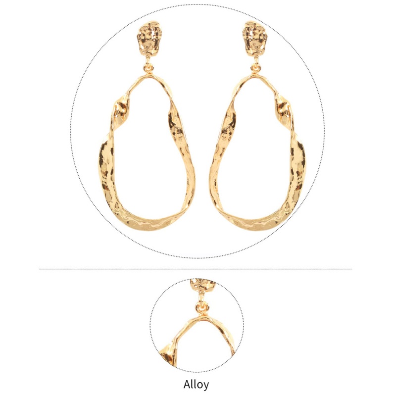Fashion Gold Alloy Geometric Earrings,Drop Earrings