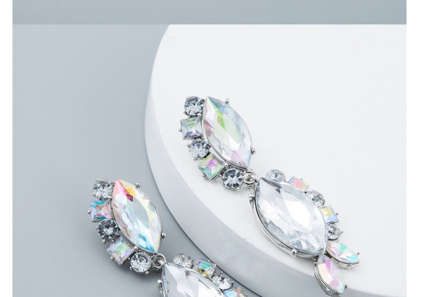 Fashion Gold Multi-layer Acrylic Diamond Earrings,Drop Earrings