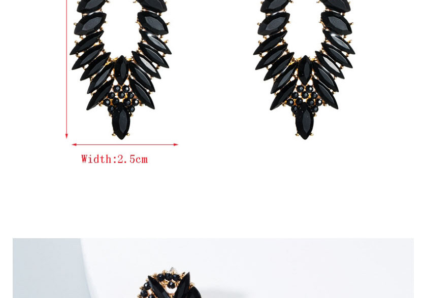 Fashion Black Diamond Earrings,Drop Earrings