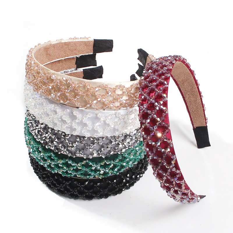 Fashion Green Crystal Rice Beads Headband,Head Band
