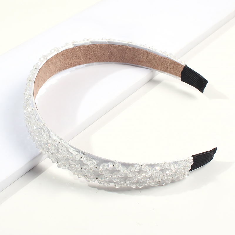 Fashion Champagne Crystal Rice Beads Headband,Head Band