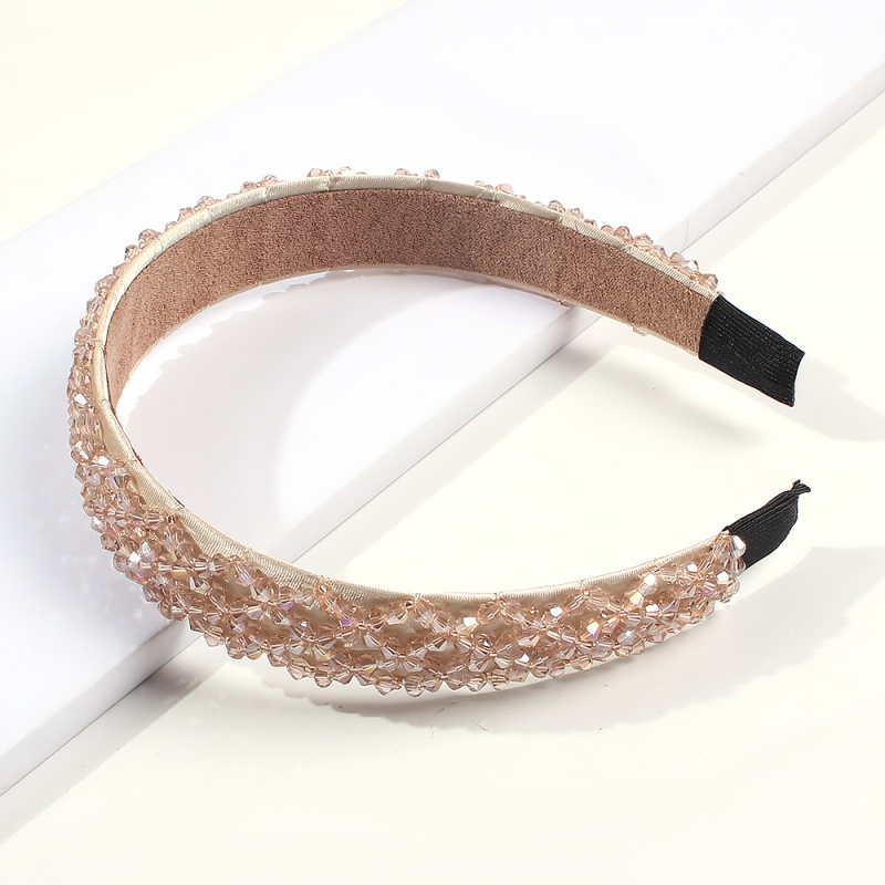Fashion Champagne Crystal Rice Beads Headband,Head Band