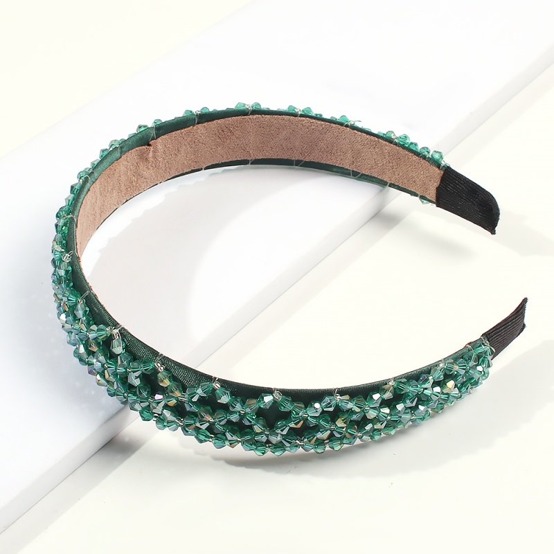 Fashion Green Crystal Rice Beads Headband,Head Band