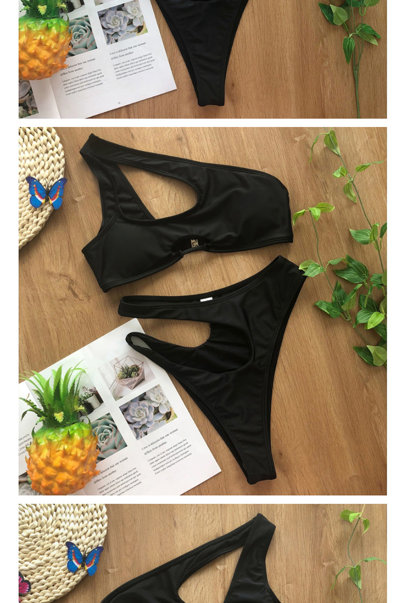 Fashion Black Irregular Shoulder Bikini,Bikini Sets