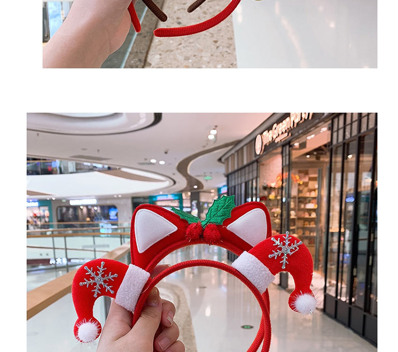 Fashion Red Feather Antler Christmas Gift Headband,Head Band
