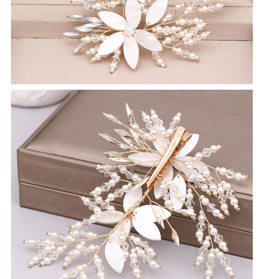 Fashion White Crystal Hair Clip,Bridal Headwear
