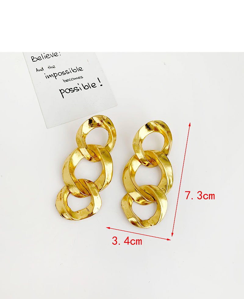 Fashion Gold Alloy Chain Stud Earrings,Drop Earrings