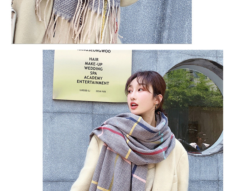 Fashion Yellow Houndstooth Cashmere Shawl Scarf,Thin Scaves