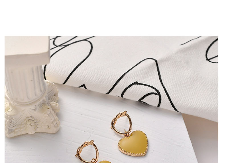 Fashion Yellow Love Earrings,Drop Earrings