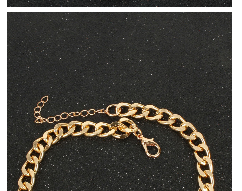 Fashion Gold Chain Circle Stitching Necklace,Pendants