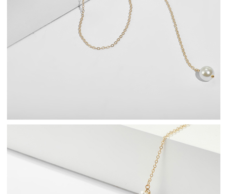 Fashion Gold Arrow Fish Bone Leaf Pearl Necklace,Multi Strand Necklaces