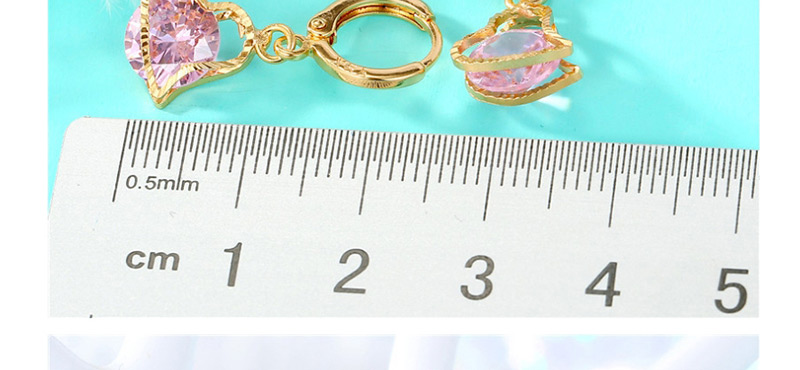 Fashion Gold Circle Zircon Earrings,Earrings