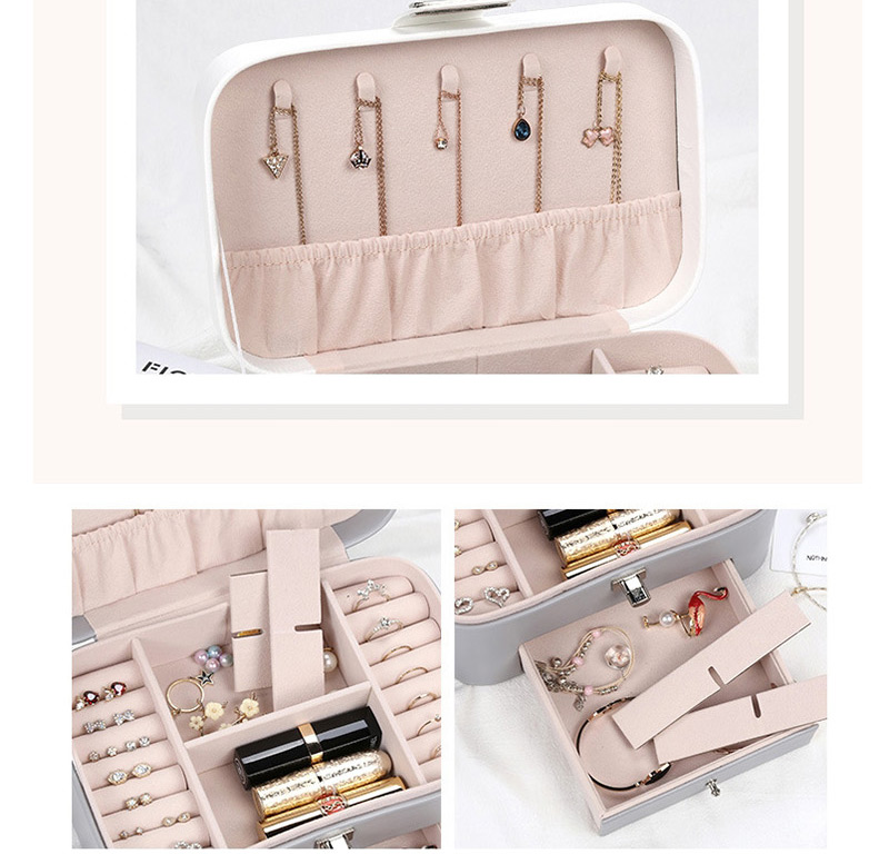 Fashion Pink Cartoon Double Jewellery Box,Jewelry Packaging & Displays