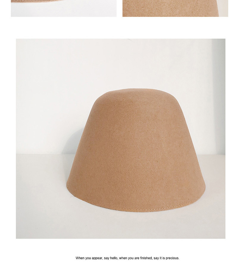 Fashion A Piece Of Colored Woolen Hat: Camel Wool Shade Lamp Bell Cap,Beanies&Others