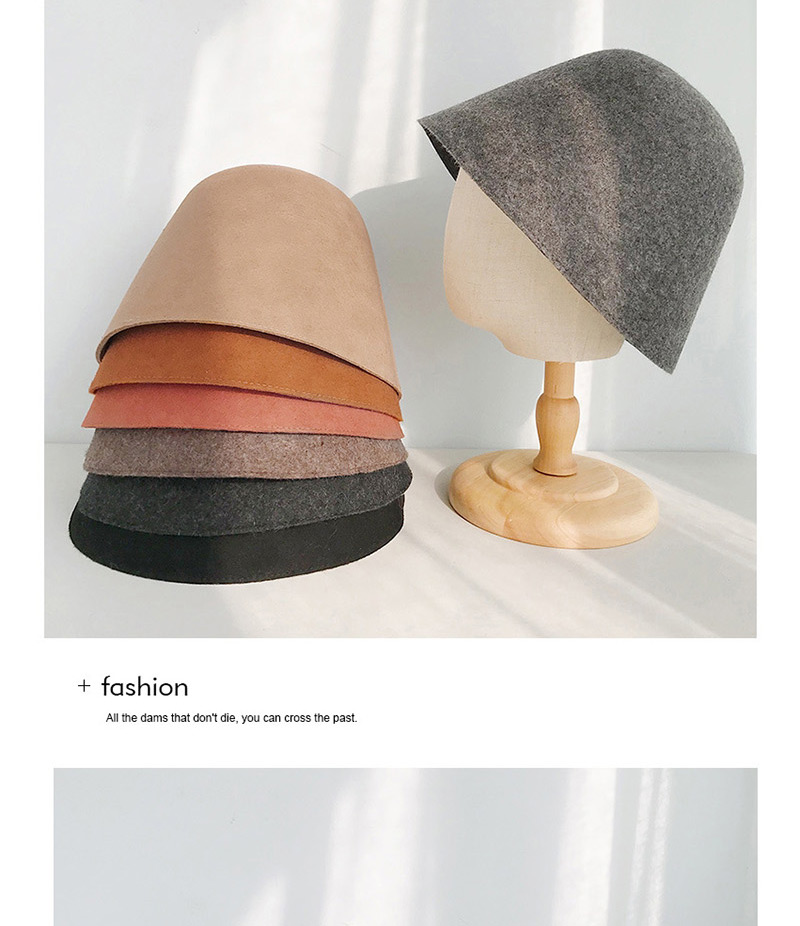 Fashion One Piece Of Wool Woolen Cap Black Wool Shade Lamp Bell Cap,Beanies&Others