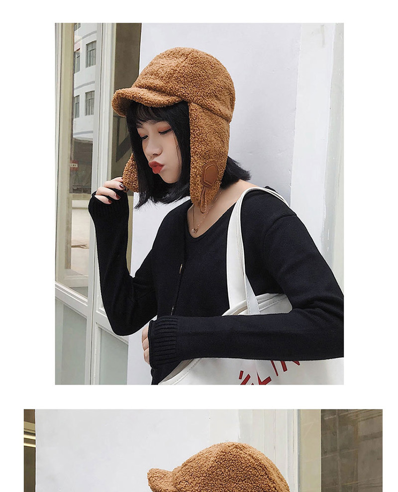 Fashion Lamb Velvet Lei Feng Hat Black Lamb Cashmere,Beanies&Others