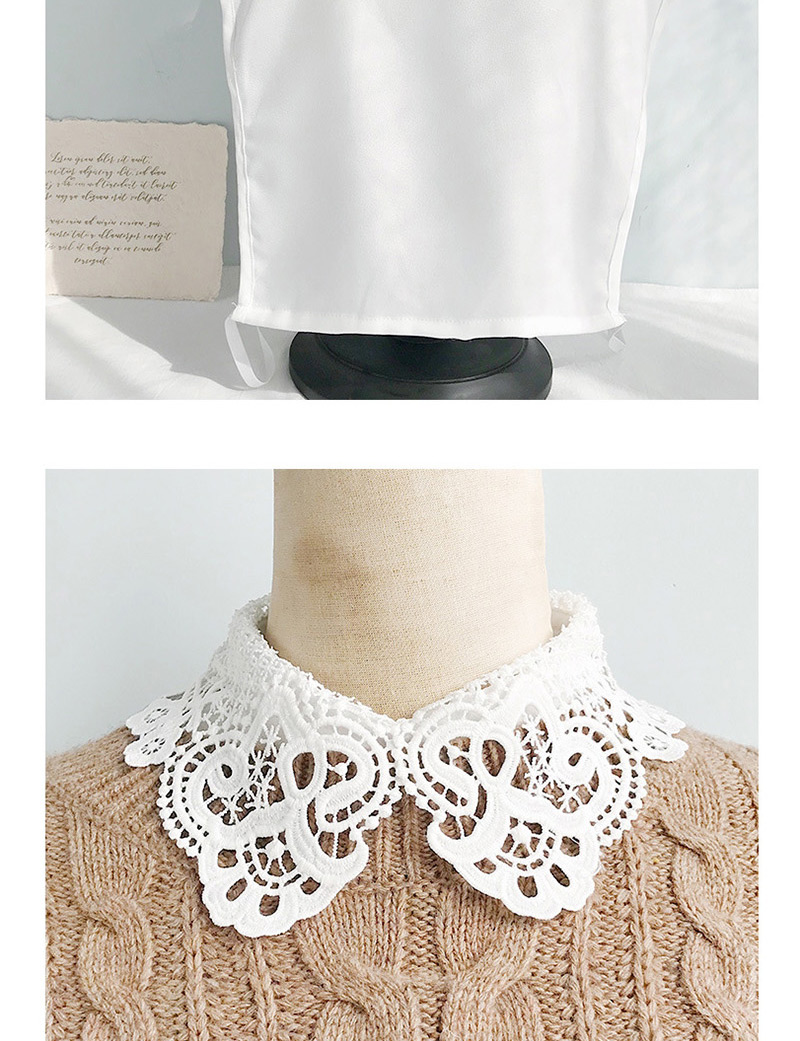 Fashion Chiffon Lace Collar Vest C White Openwork Lace Lace Fake Collar,Thin Scaves