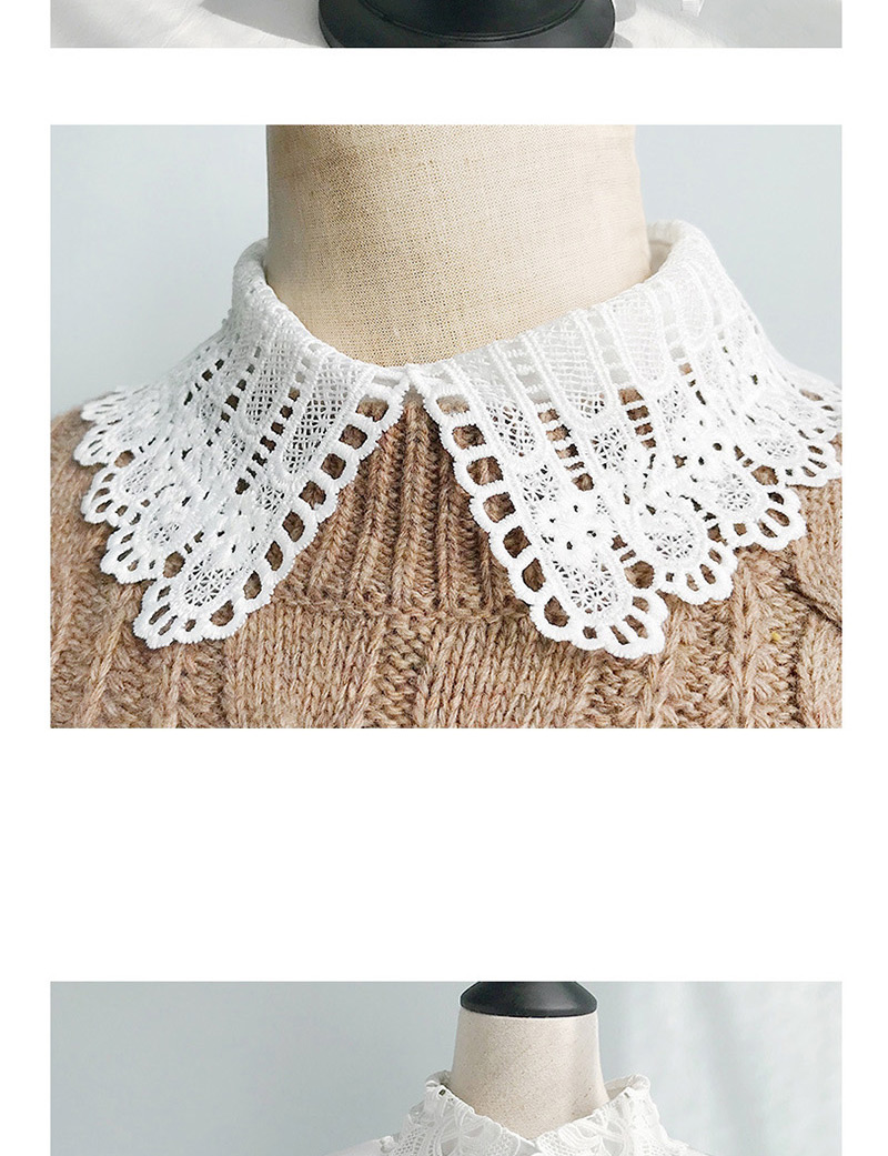 Fashion Chiffon Lace Collar Vest D White Openwork Lace Lace Fake Collar,Thin Scaves