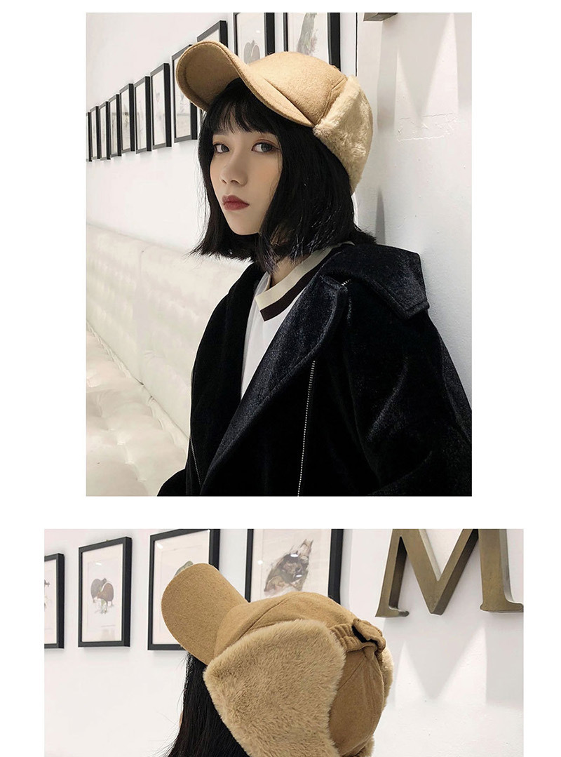 Fashion Mao Leifeng Cap Wine Wool Ear Protection Baseball Cap,Beanies&Others