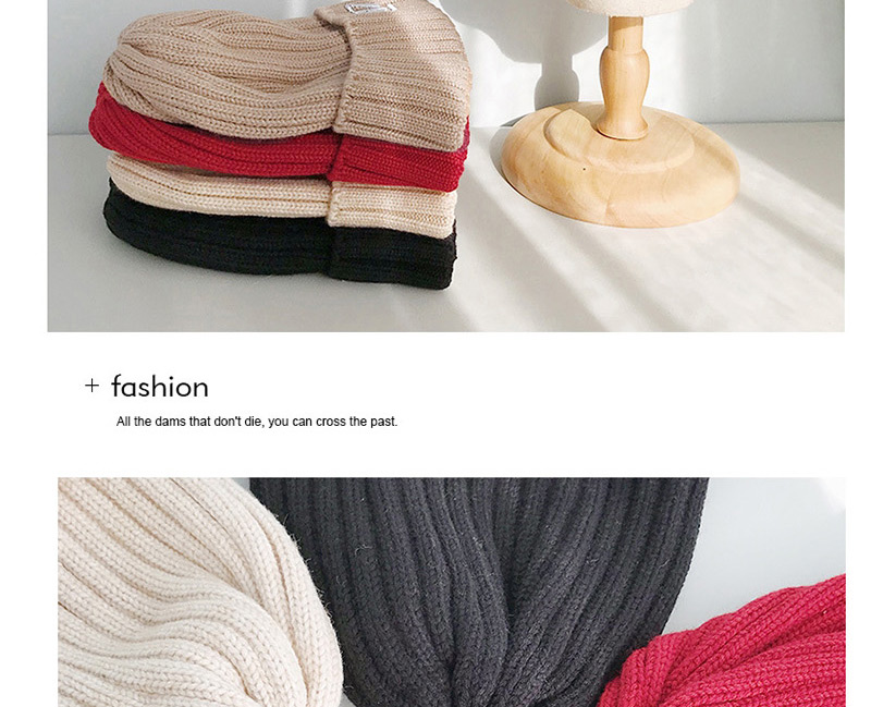 Fashion 1987 Khaki Knitted Wool Cap,Knitting Wool Hats