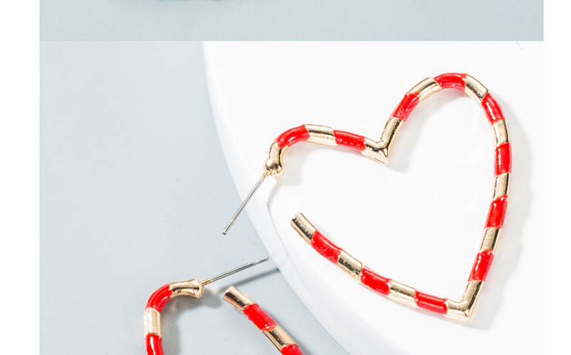 Fashion Gold Drip Heart-shaped Alloy Earrings,Hoop Earrings