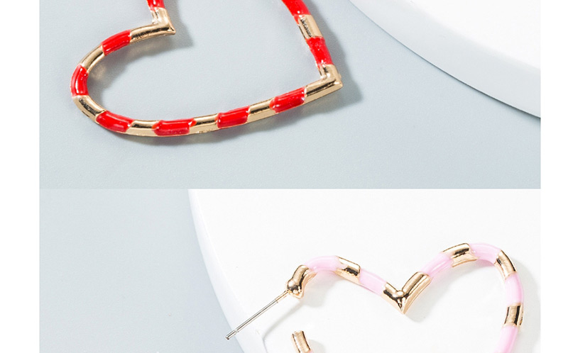 Fashion Gold Drip Heart-shaped Alloy Earrings,Hoop Earrings
