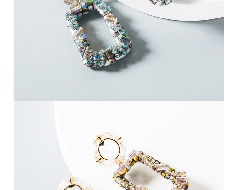 Fashion Black Ring Geometry Bead Earrings,Drop Earrings