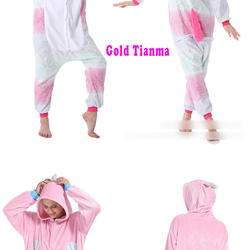 Fashion Bronzing Tianma Flannel Cartoon Animal One-piece Pajamas,Cartoon Pajama