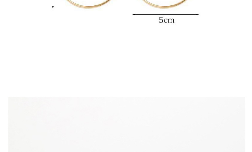 Fashion Gold Gold-plated Big Circle Earrings,Drop Earrings