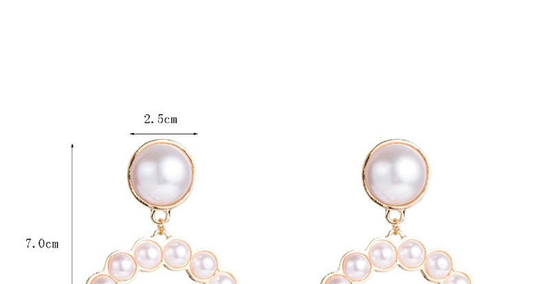 Fashion White Pearl Ear-rings,Drop Earrings